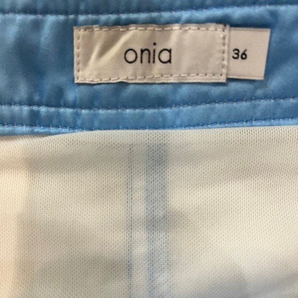 Onia NWT Men's 5" Swim Trunks Board Shorts Zip Fly Kayden Blue Size 36 - Picture 9 of 10